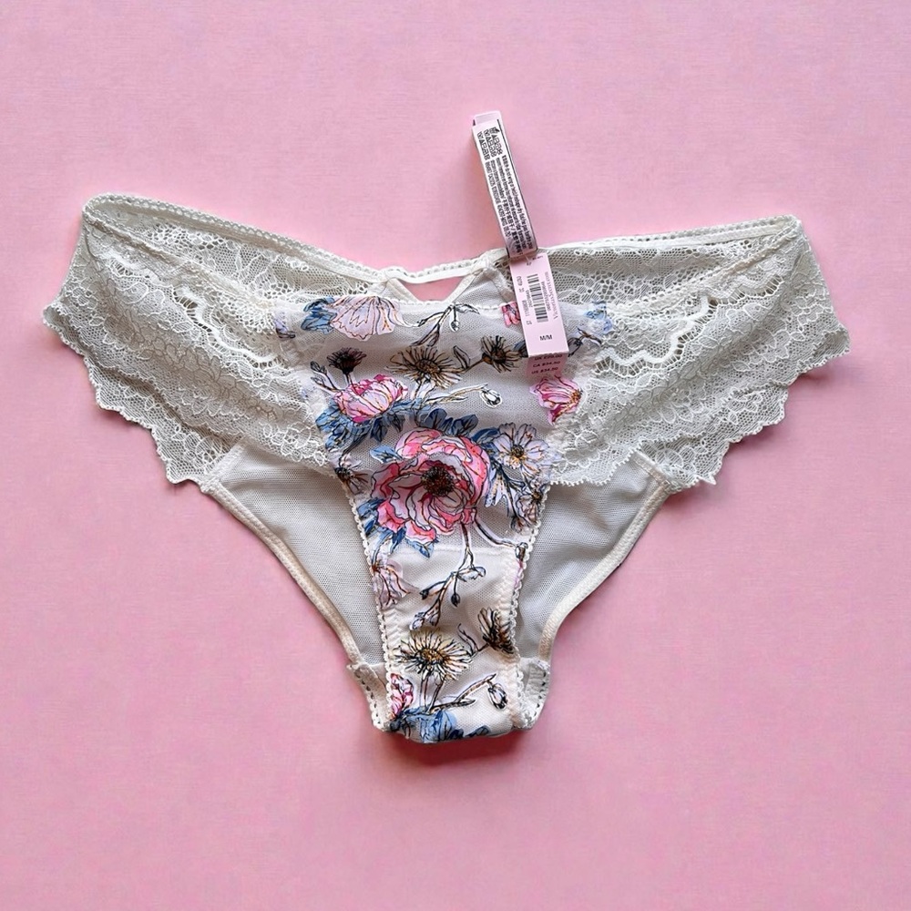 victoria’s Secret Floral Lace Trim Panties